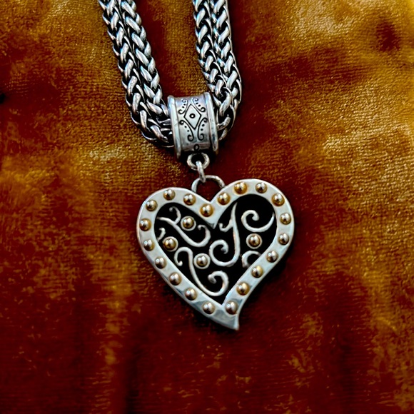 Brighton matching two-tone bracelet and necklace - Picture 2 of 3